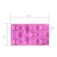 JLHua Candy Molds &amp; Ice Cube Trays- 11 Cavity Cute Bears-Silicone Chocolate Molds - Fun, Toy Kids Set N2