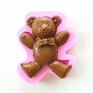 Wocuz W0637 Silicone Bear Shape Candy Fondant and Gum Paste Mold Chocolate Cake Decoration Mould Sugar Craft Tool