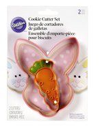 Wilton 2308-1557 Bunny and Carrot Cookie Cutters, Set of 2 N2
