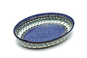 Polish Pottery Baker - Oval - Large - Wisteria
