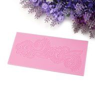Cake Decorating Mold Tool Soft Silicone Embossing Mould Gum Fondant Lace Paste N2