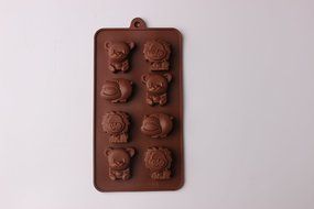 Shevalues Chocolate Molds Silicon 15 Animals Pattern for Homemade DIY N9