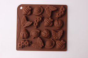 Shevalues Chocolate Molds Silicon 15 Animals Pattern for Homemade DIY N19