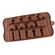 Shevalues Chocolate Molds Silicon 15 Animals Pattern for Homemade DIY N20