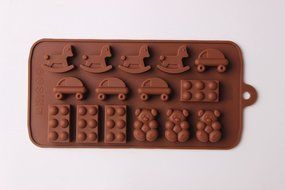 Shevalues Chocolate Molds Silicon 15 Animals Pattern for Homemade DIY N24