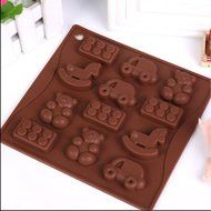 Shevalues Chocolate Molds Silicon 15 Animals Pattern for Homemade DIY N25