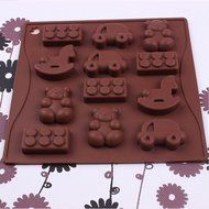 Shevalues Chocolate Molds Silicon 15 Animals Pattern for Homemade DIY N28