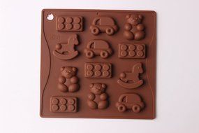 Shevalues Chocolate Molds Silicon 15 Animals Pattern for Homemade DIY N30