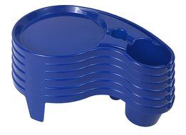 The Original Party Pal Cup, Plate &amp; Utensil All-in-One Tray and Holder (6 Pack), White N15