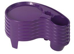 The Original Party Pal Cup, Plate &amp; Utensil All-in-One Tray and Holder (6 Pack), White N19