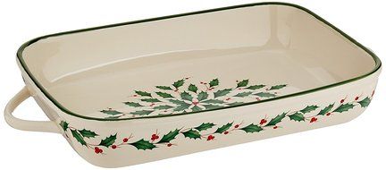 Lenox Holiday Rectangular Baker,Ivory N3