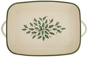 Lenox Holiday Rectangular Baker,Ivory N4