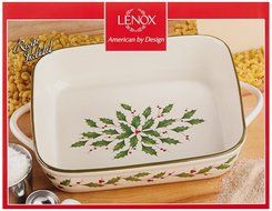 Lenox Holiday Rectangular Baker,Ivory N7