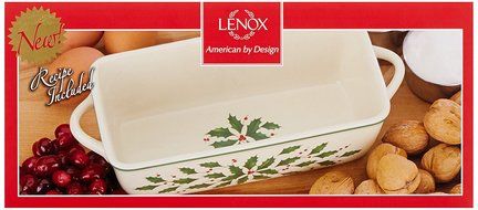 Lenox Holiday Rectangular Baker,Ivory N23