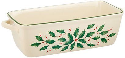 Lenox Holiday Rectangular Baker,Ivory N24