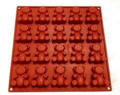 BEARS Silicon Baking Pan Mold - 20 Cavity - By Polymerose T.M.