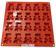 BEARS Silicon Baking Pan Mold - 20 Cavity - By Polymerose T.M. N2