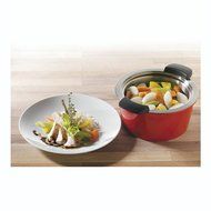 Kuhn Rikon 3-Liter Hotpan Casserole, Red N2