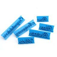 Slaxry 6Pcs Cake DIY Tool Letter Fondant Cake Mold Decorating Icing Cutter Mould Sugar Craft N3