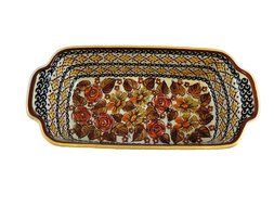 Polish Pottery Rectangular Baker Loaf Pan 9 x 5 x 2.5 N4