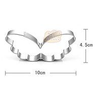 DIY Craft Stainless Steel Angel Wings Shape Cookie Cutter Chocolate Cake Mold N2