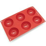 Freshware SM-100RD 15-Cavity Silicone Mini Half Sphere Chocolate, Candy and Gummy Mold N5