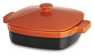 KitchenAid KBMR19CRPN Streamline Ceramic Casserole, 1.9-Quart, Persimmon