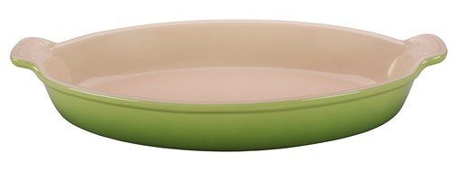 Le Creuset Heritage Stoneware 3.1-Quart Oval Au Gratin Dish, Palm