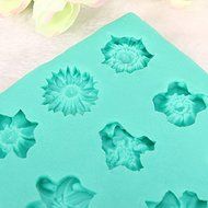 3D Flower Cake Mold Silicone 11 Holes Fondant Mould N2