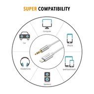 Lightning to 3.5mm Male to Male Aux Stereo Audio Cable, TOPGO Premium Lightning to Aux Cable for iPhone 7 / 7... N2