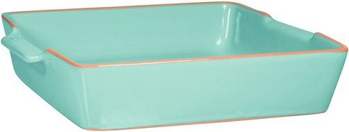 3.5 Qt Espinho Teal Rectangle Baker W/Handles