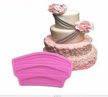 Mandydov Swag Cake Border Silicone Fondant Cake Molds Chocolate Mold