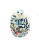 Polish Pottery Garden of Eden Small Decorated Egg