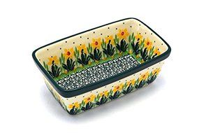 Polish Pottery Baker - Mini Loaf Pan - Daffodil