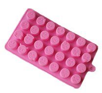 JLHua 28-cavity Emoji Emotion Cake Mold Smiley Chocolate Candy Baking Mould Random Color N5