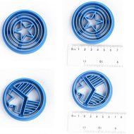 The Avengers Thor The Flash Captain America S.H.I.E.L.D Super Hero mini biscuit cutter N4