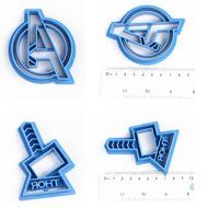 The Avengers Thor The Flash Captain America S.H.I.E.L.D Super Hero mini biscuit cutter N5