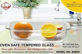 Uniware 7 Liter (17 X 11 X 3.8 Inches) Rectagular Glass Bakeware [B4807]