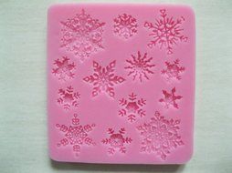 3D Silicone Snowflakes Cake Fondant Decoration Mold N2