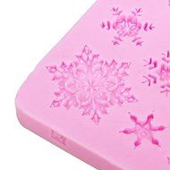 3D Silicone Snowflakes Cake Fondant Decoration Mold N5