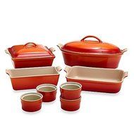 Le Creuset 10-Piece Bakeware Set in Flame