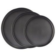 Bakeware Sets, WOLFBUSH 3Pcs Set Rectangle Carbon Steel Non-stick Baking Pan Cookies Plate Bakeware - Black +... N8