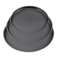 Bakeware Sets, WOLFBUSH 3Pcs Set Rectangle Carbon Steel Non-stick Baking Pan Cookies Plate Bakeware - Black +... N15