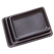 Bakeware Sets, WOLFBUSH 3Pcs Set Rectangle Carbon Steel Non-stick Baking Pan Cookies Plate Bakeware - Black +... N16
