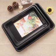 Bakeware Sets, WOLFBUSH 3Pcs Set Rectangle Carbon Steel Non-stick Baking Pan Cookies Plate Bakeware - Black +... N21