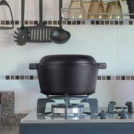 Westinghouse WFL508 Select Series Seasoned Cast Iron 5 Quart Dutch Oven with Skillet Lid - Amazon Exclusive N2