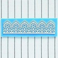 QINF Lace Fondant Cake Chocolate Resin Clay Candy Silicone Mold Mat,L16cm*W5cm*H0.3cm