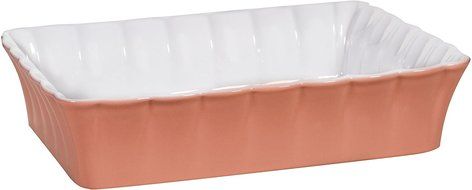 3 Qt Betty Peach 12"L Rectangle Baker