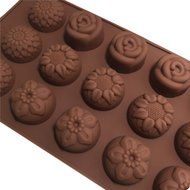 Baking Silicone Molds Christmas Halloween Cake Molds Pop Maker Set of 4 Shaped DIY Mold Cup Flower Letter Bear... N6