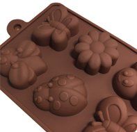 Baking Silicone Molds Christmas Halloween Cake Molds Pop Maker Set of 4 Shaped DIY Mold Cup Flower Letter Bear... N7